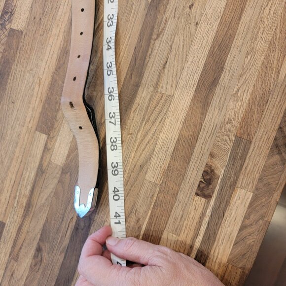 Mens Black Leather Golf Belt Golf Swing Buckle Club Medallions - Picture 12 of 12